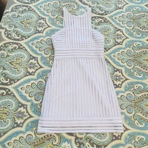 Lilly Pulitzer Rae knit shift white cocktail summer sleeveless dress XS 0